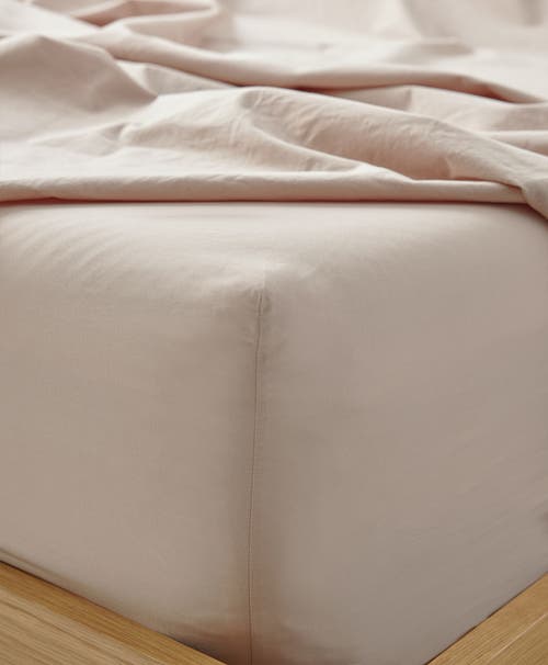 Shop Pact Organic Cool-air Percale Fitted Sheet In Oat