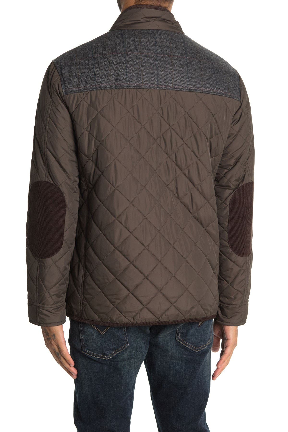 Cole Haan Quilted Utility Pocket Jacket In Medium Green7