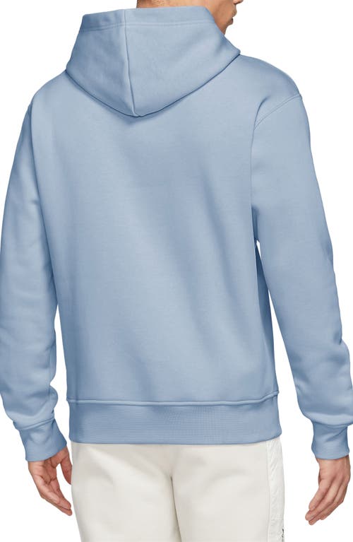 Shop Jordan Essentials Pullover Hoodie In Blue Grey/white