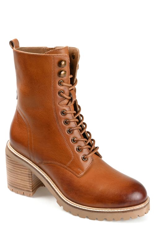Malle Lace-Up Boot in Cognac