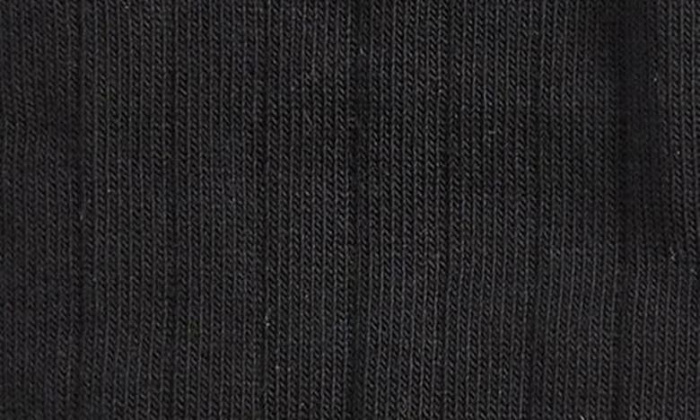 Shop Thom Browne Stripe Ribbed Mid Calf Socks In Black