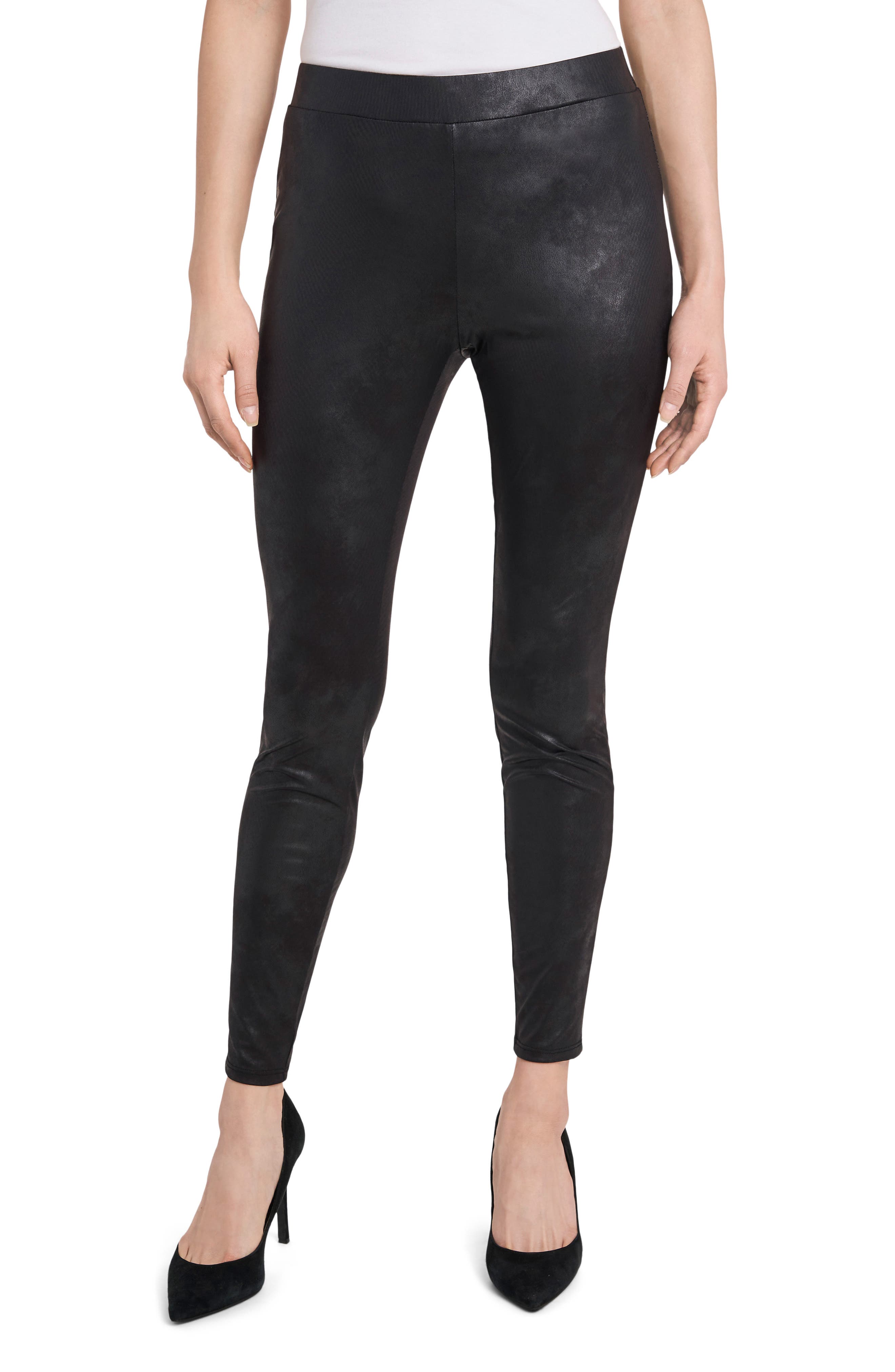 Pantalon Femme En Faux Cuir Vince Camuto - Coupe Skinny, Taille 2XL, Couleur Expresso Profond