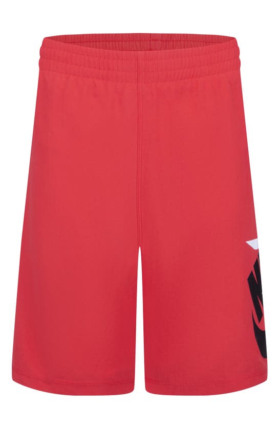 Shop 3 Brand Kids' Swoosh Pull-on Swim Trunks In Action Red