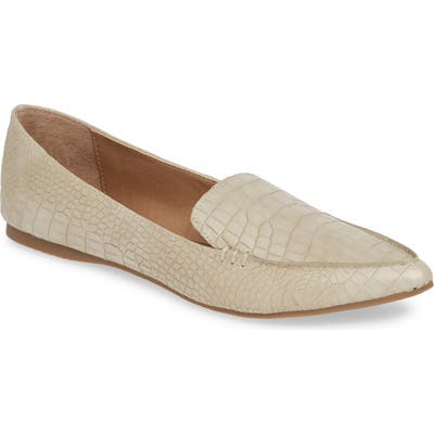 Steve Madden Feather Loafer Flat- Beige