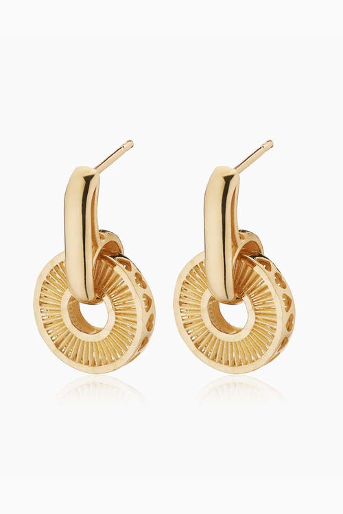 Shop Oradina 14k Yellow Gold Icon Drop Earrings