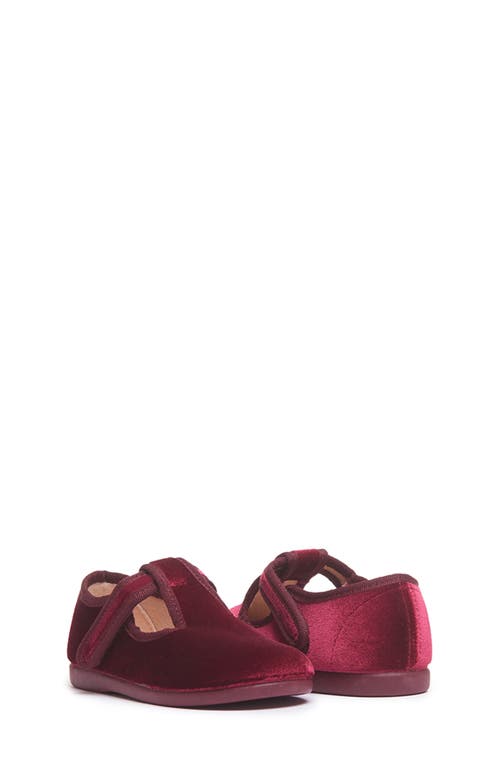 CHILDRENCHIC Kids' Velvet T-Strap Shoe at Nordstrom,