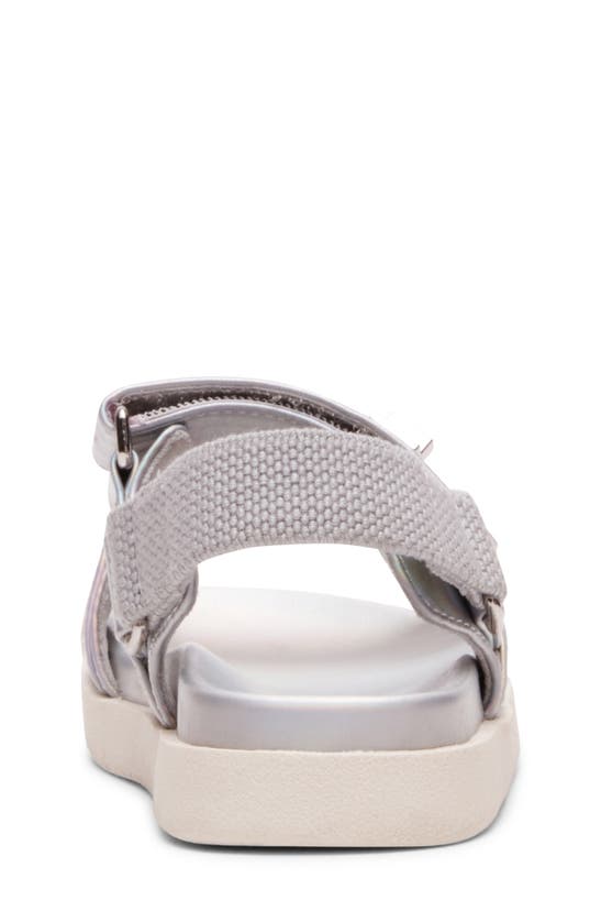 Shop Steve Madden Kids' Tmonar Slingback Sandal In Silver Multi