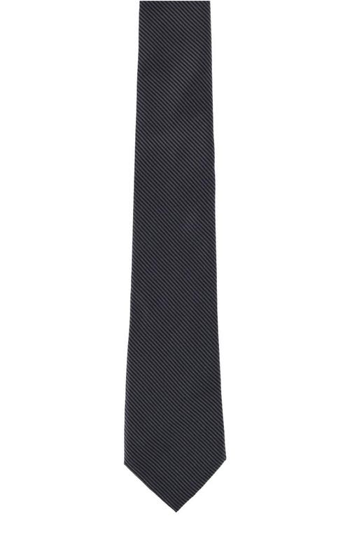 Trafalgar Leyton Stripe Sik Tie In Graphite