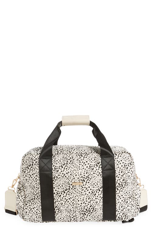 Mali + Lili Remy Recycled Nylon Convertible Duffle Bag in Snow Leopard