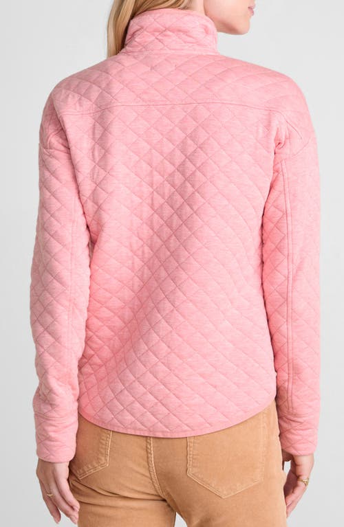 Vineyard Vines Dreamcloth® Quilted Shep Half Zip Pullover In Palm Beach Heather
