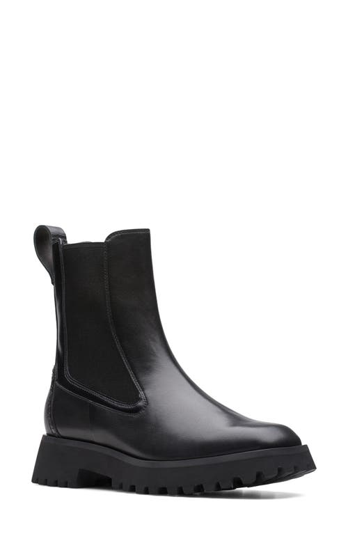 Clarks(r) Stayso Rise Chelsea Boot in Black Leather