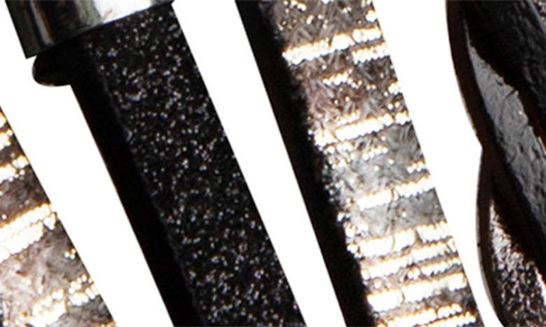 Saachi Braided Wrap Apple Watch® Watchband In Black/ Grey