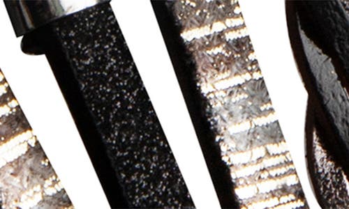 Saachi Braided Wrap Apple Watch® Watchband In Black/grey