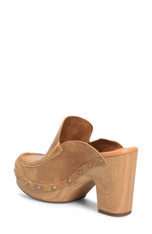 Kork-ease ® Spencer Platform Clog In Tan Leather