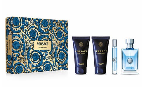Versace Pour Homme Eau De Toilette 4-piece Gift Set $185 Value In No Color