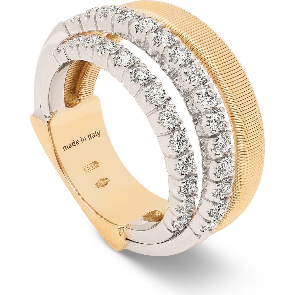 Marco Bicego Women's Masai Two-tone 18k Gold & 0.84 Tcw Diamond Cocktail Ring In Yellow Gold/diamond