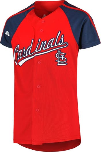 STITCHES Youth Stitches Red/Navy St. Louis Cardinals Team Jersey