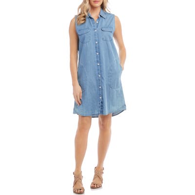 Karen Kane Chambray Shirtdress, Blue