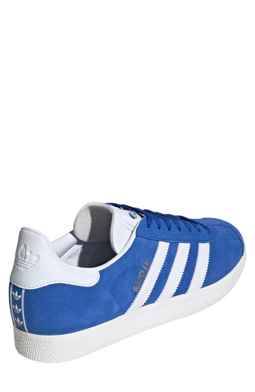 Shop Adidas Originals Adidas Gazelle Sneaker In Blue/white/white