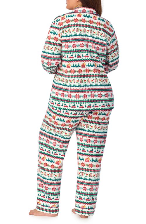 Bedhead Pajamas Print Jersey Pajamas In Festive Fairisle