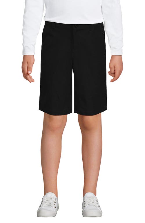 Lands' End School Uniform Girls Active Chino Shorts In Black