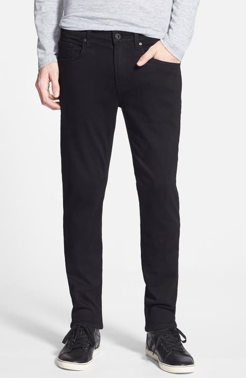 PAIGE Transcend - Lennox Slim Fit Jeans Black Shadow at Nordstrom,