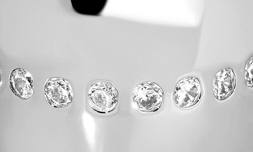 Shop Ettika Center Cubic Zirconia Line Single Chunky Ear Cuff In Silver