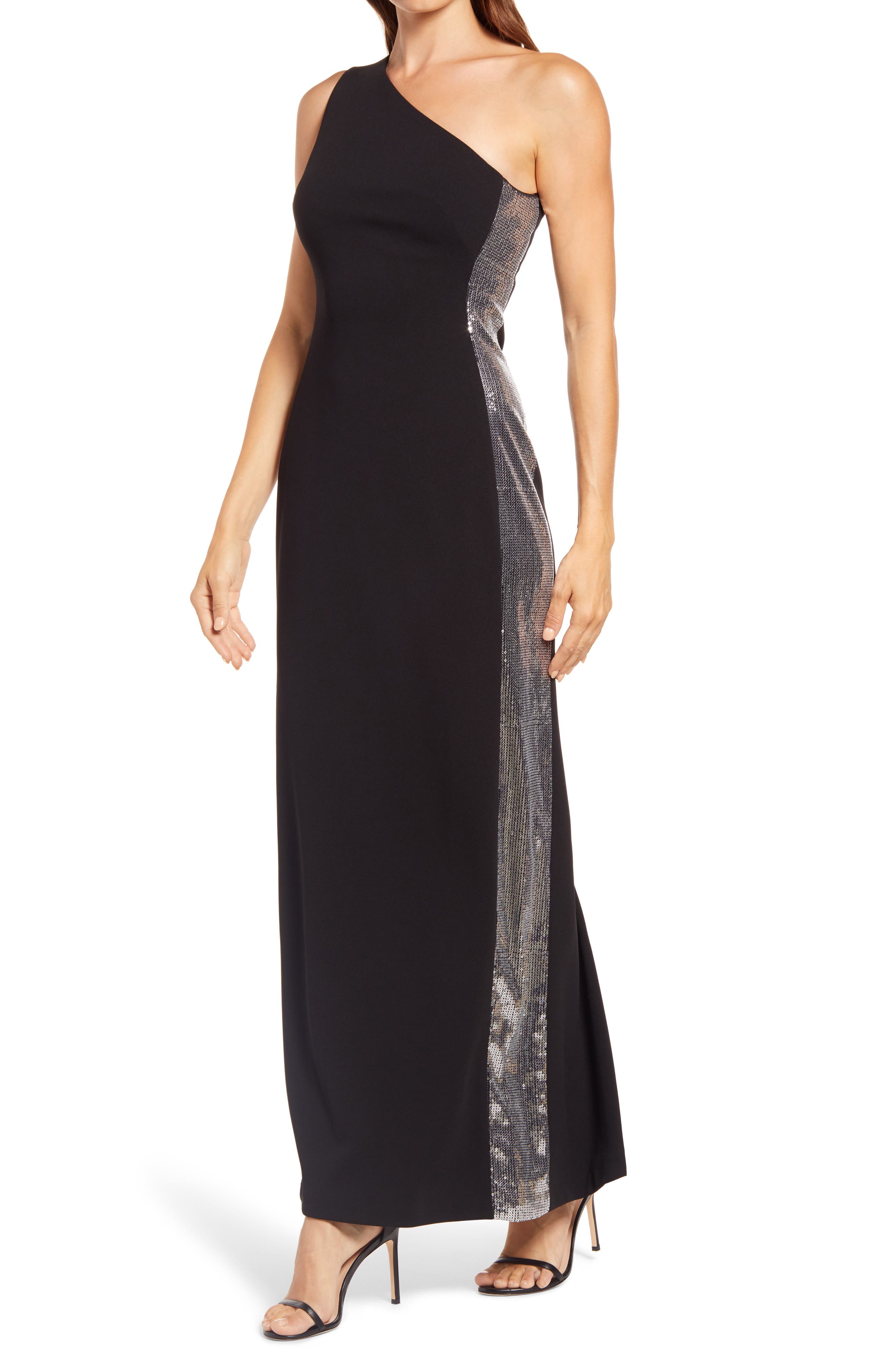 vince camuto black gown