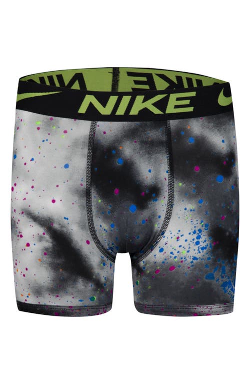 Nike Kids' Assorted 3-pack Micro Essentials Boxer Briefs In Black/green Strike