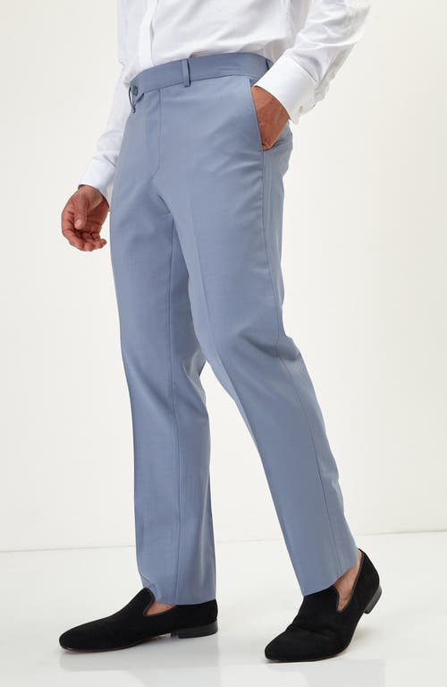 Ron Tomson Super 120s Wool Double Breasted Tuxedo Jacket In Monument