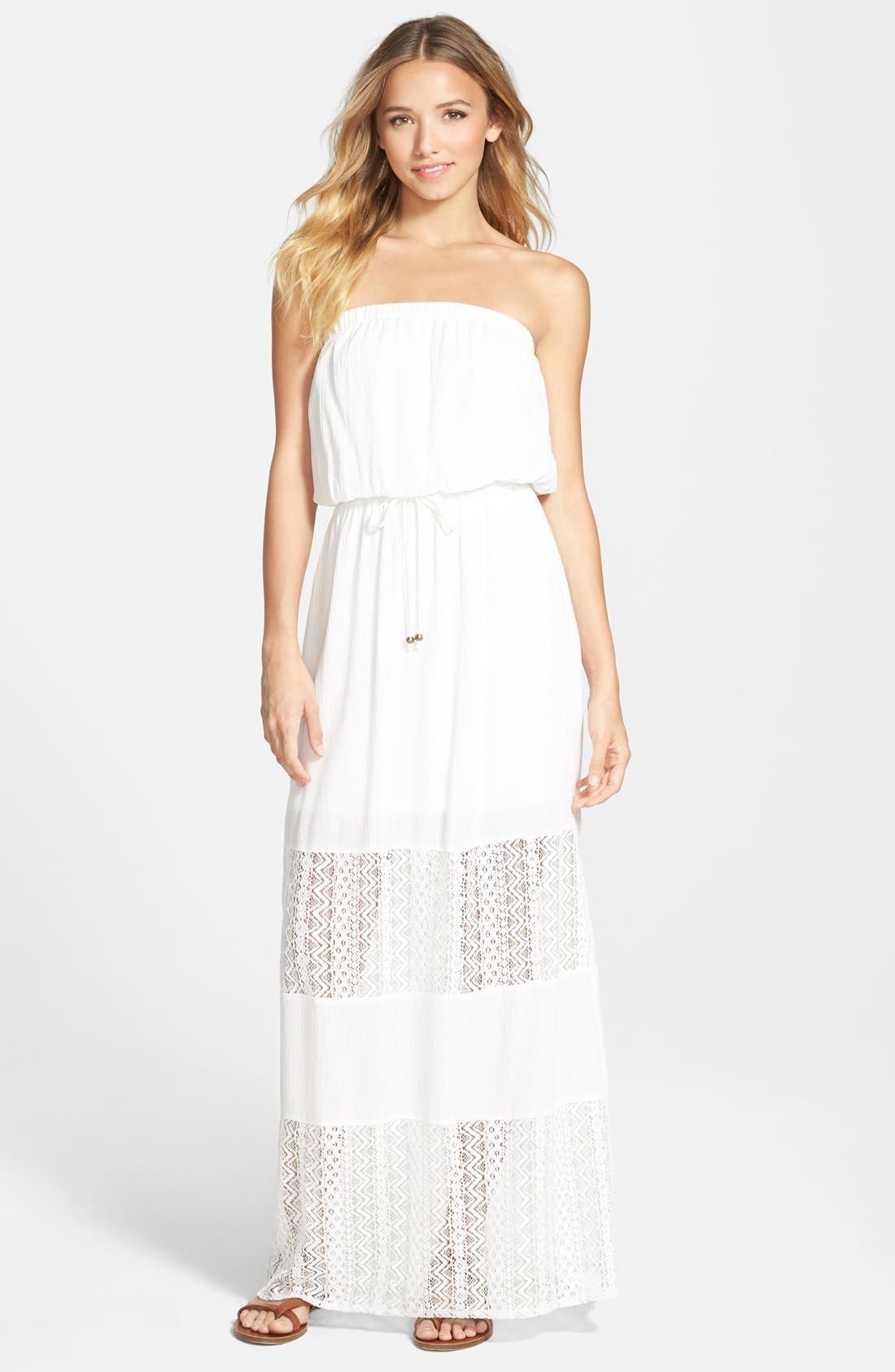 Socialite Lace Inset Maxi Dress Nordstrom