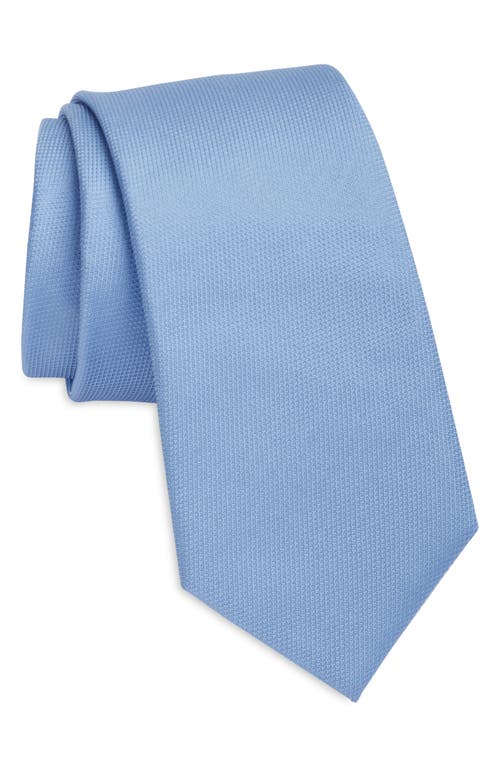 Shop Hugo Boss Boss Neat Silk Tie In Light Blue