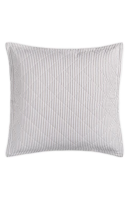 Matouk Matteo Quilted Euro Sham in Bark at Nordstrom