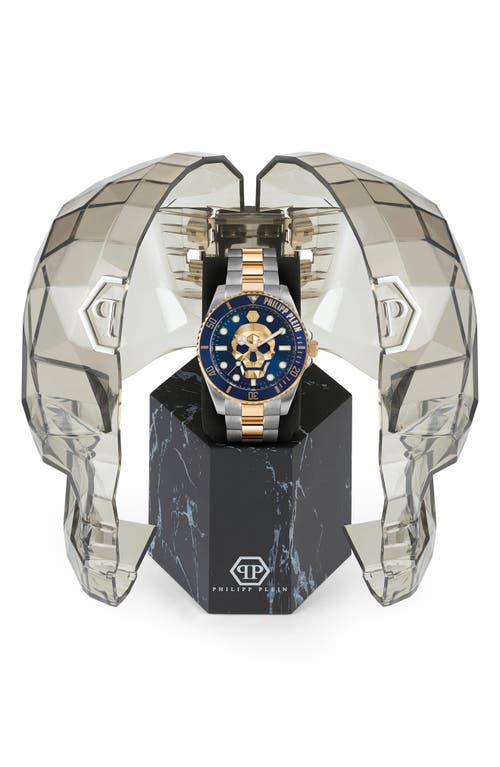 Philipp Plein The $kull Diver Watch, 44mm In Yellow Gold/stainless