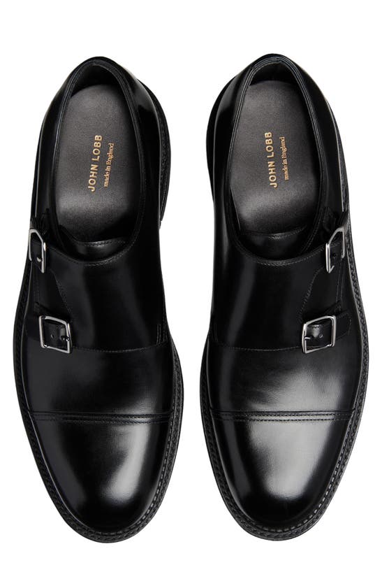 Shop John Lobb William New Standard Double Monk Shoe In Black