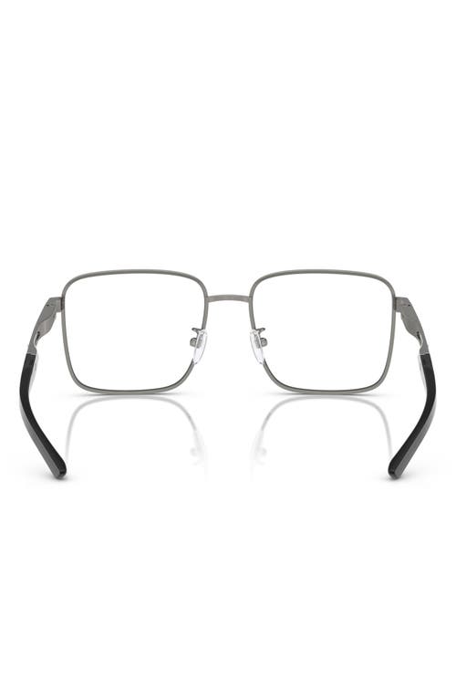 Scuderia Ferrari 56mm Square Optical Glasses In Gunmetal