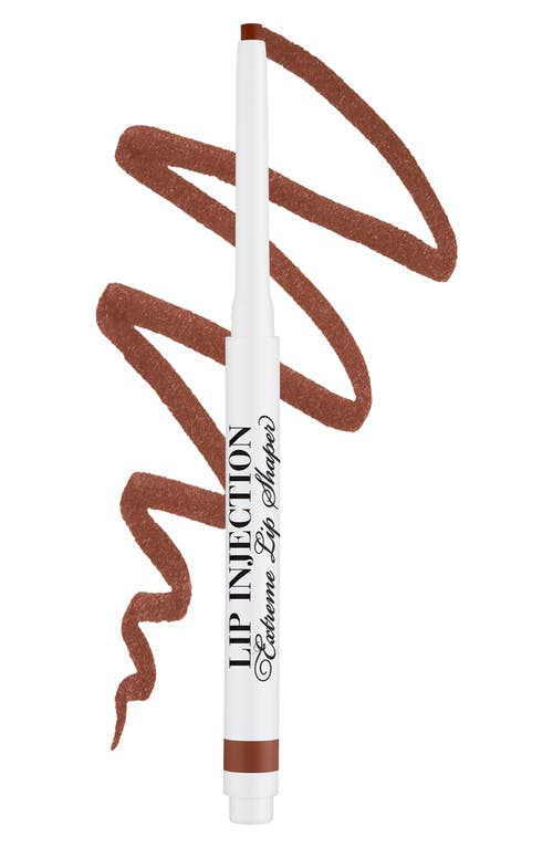 Too Faced Lip Injection Extreme Lip Shaper Plumping Lip Liner in In Big Truffle at Nordstrom