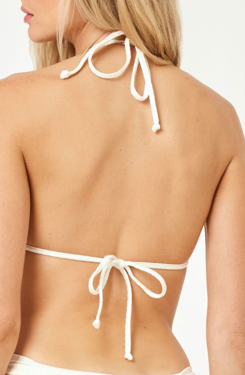 L*space Lspace Sofia Triangle Bikini Top In Cream