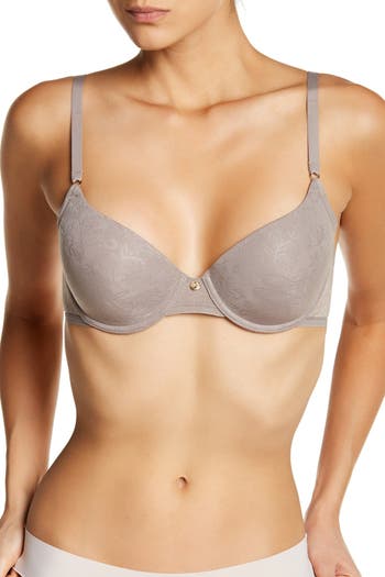 Women's Bra Full Coverage Jacquard Non Padded Lace Sheer Underwire Plus  Size Bra (Color : Vermilion, Size : 44G)