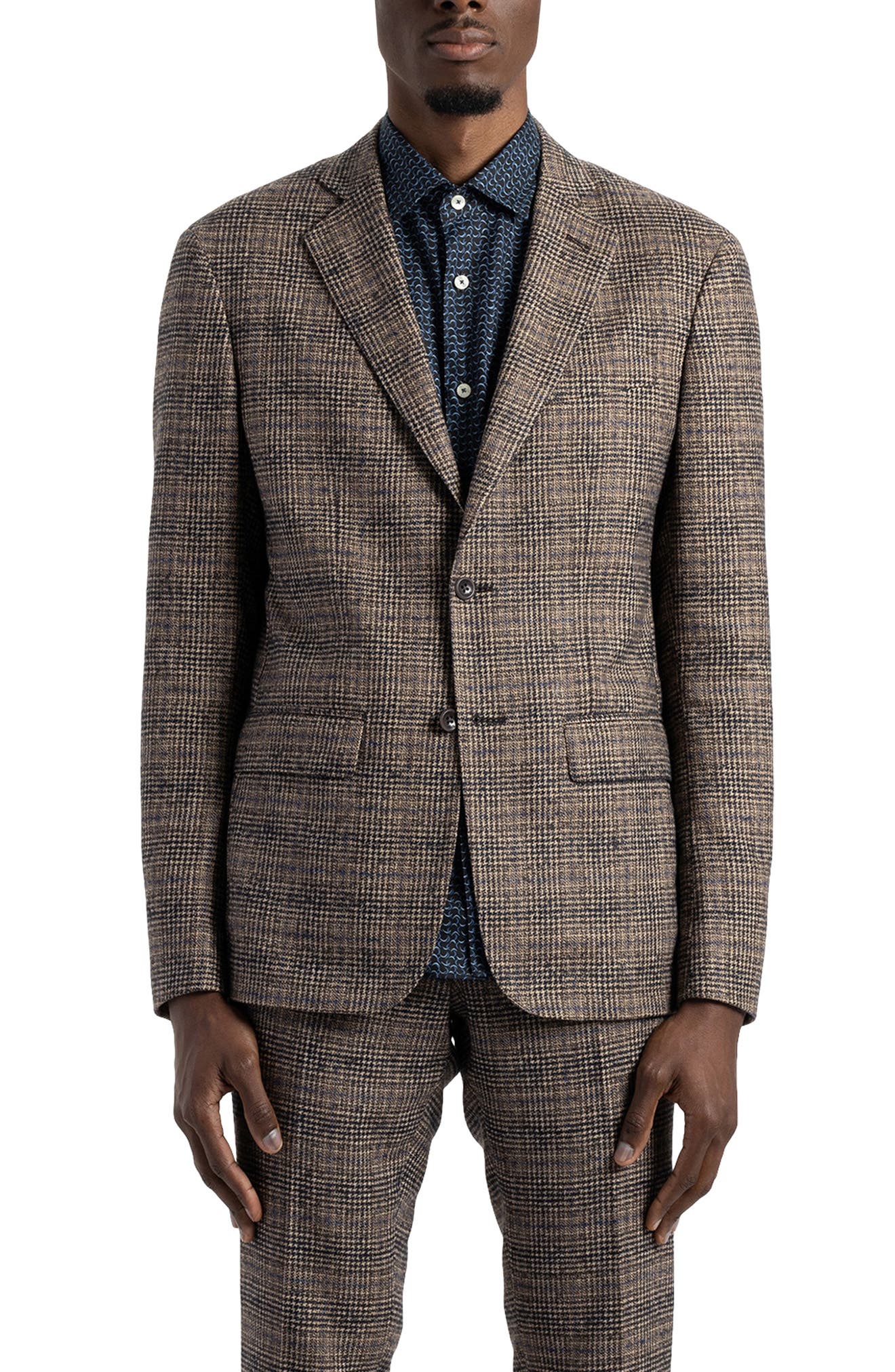 plaid wool sport coat