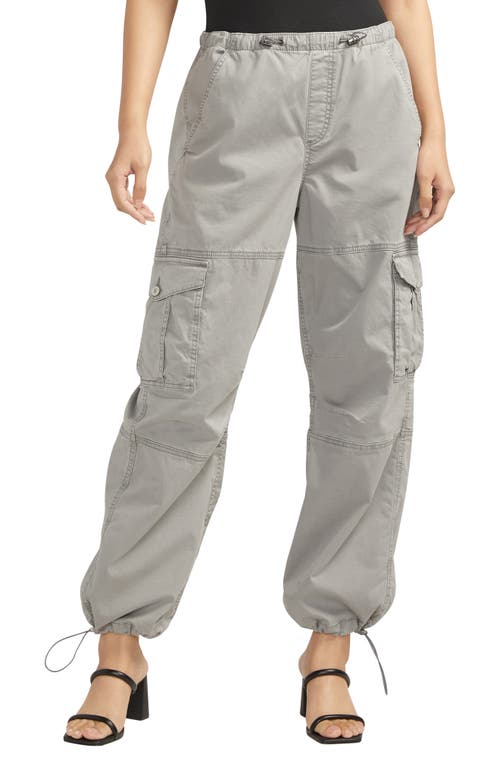 Silver Jeans Co. Parachute Stretch Cotton Cargo Pants in Cement at Nordstrom, Size Medium