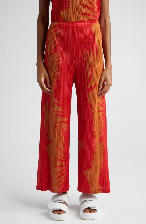 Pleats Please Issey Miyake Piquant Print Pleated Wide Leg Pants at Nordstrom,