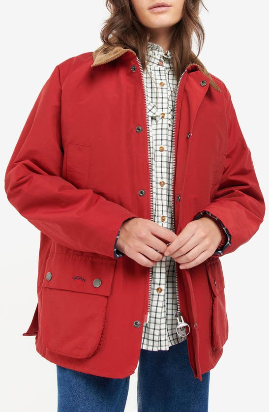 Barbour X Noah Beaufort Jacket In Red | ModeSens