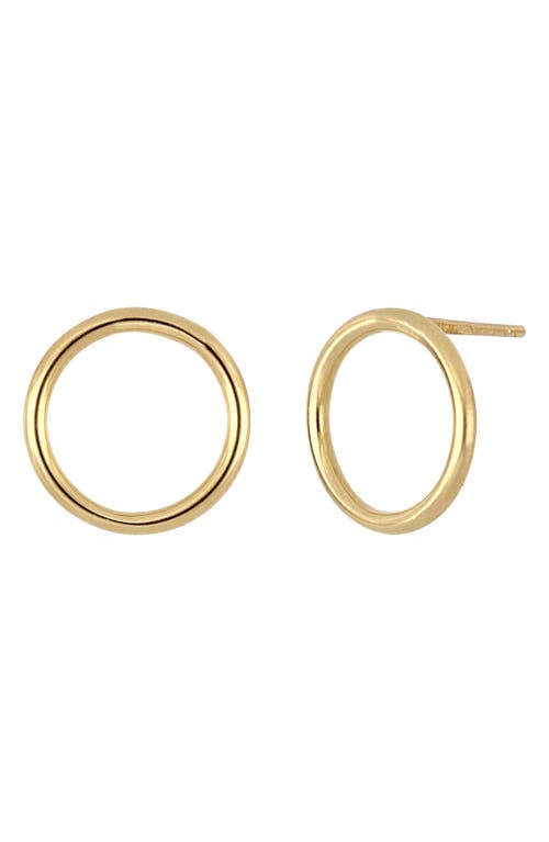 Bony Levy 14K Gold Open Circle Stud Earrings in Yellow Gold