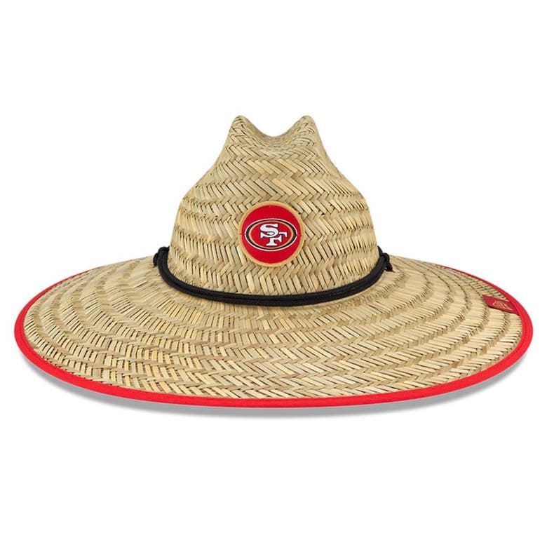 New Era Natural San Francisco 49ers Nfl Training Camp Official Straw  Lifeguard Hat In Neutral