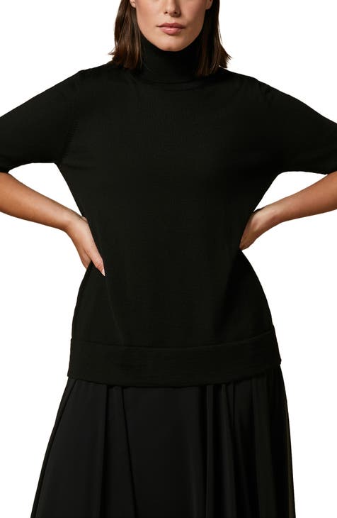 Women's Black Turtlenecks