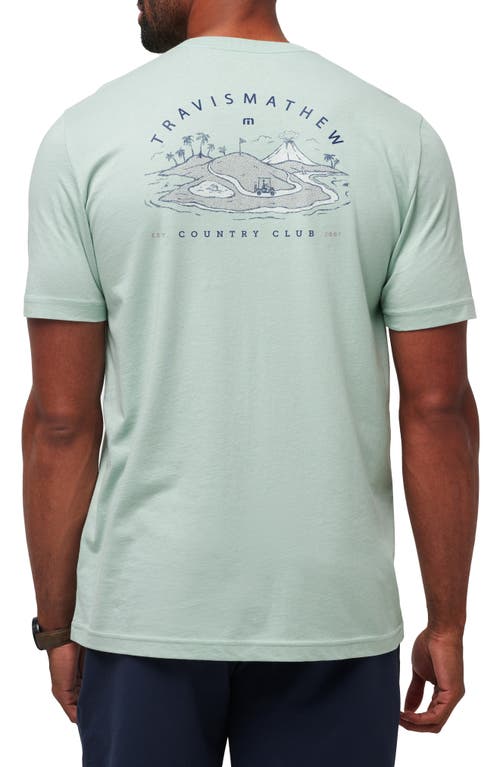 Shop Travismathew Mapes Island Graphic T-shirt In Jadeite