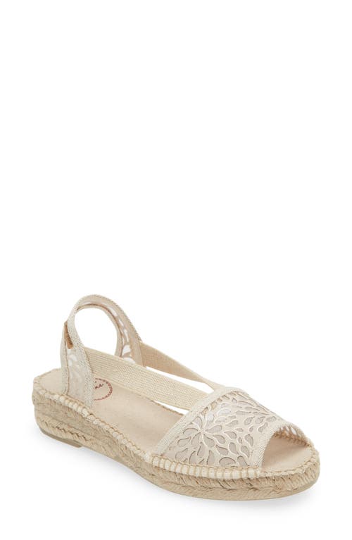 Shop Toni Pons Estel Peep Toe Espadrille Sandal In Cru/ecru