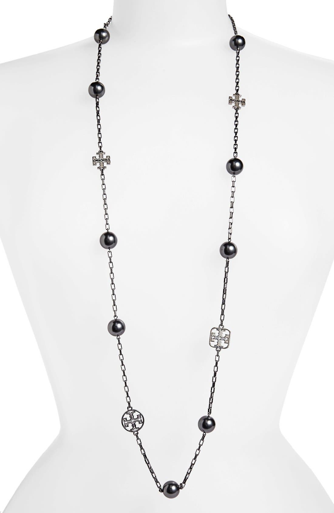 Tory Burch 'Evie' Extra Long Station Necklace Nordstrom