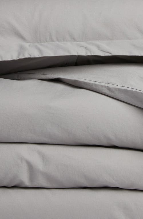 Nordstrom Organic Cotton Percale Duvet & Shams Set In Grey Griffin